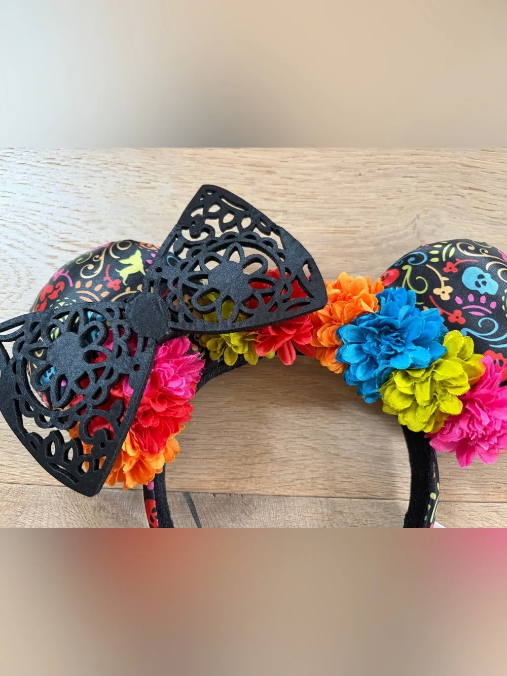 Disney Parks Mickey ear headband EPCOT day of the dead Halloween spooky - Picture 2 of 4